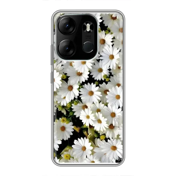Чехол с рисунком «Рамка в ромашках» для TECNO Spark Go 2023 (BF7) Чехол с рисунком «Рамка в ромашках» для TECNO Spark Go 2023 (BF7)