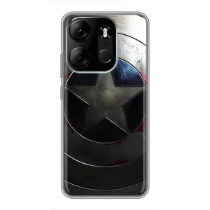 Чохол с Щітом Капітана Америки на Tecno Spark Go 2023 (BF7) (Ретро Щит Капітана)
