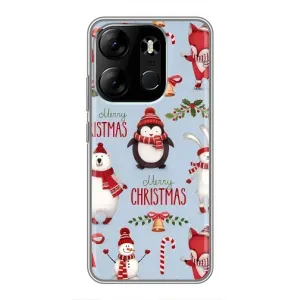 Чехол Санта Клаус для Tecno Spark Go 2023 (BF7) (Рождественский)