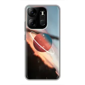 Чохол (ТПУ) з планетами на Tecno Spark Go 2023 (BF7) (Сатурн)