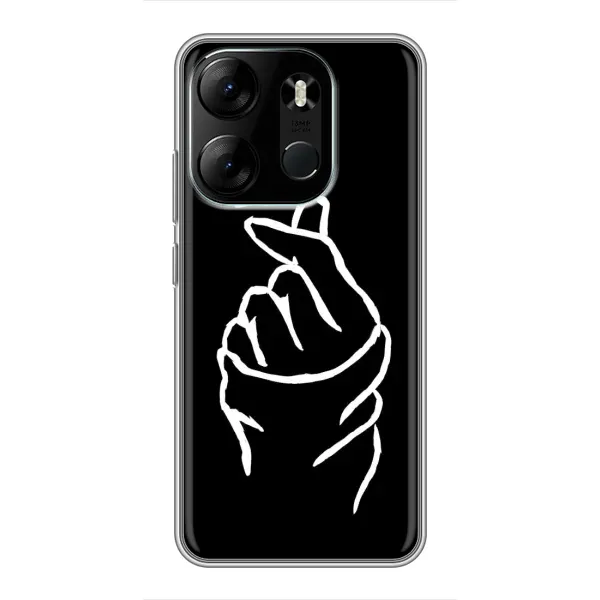 Чехол с рисунком «Сердце на черном» для TECNO Spark Go 2023 (BF7) Чехол с рисунком «Сердце на черном» для TECNO Spark Go 2023 (BF7)