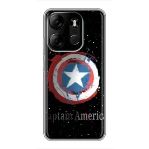 Чохол с Щітом Капітана Америки на Tecno Spark Go 2023 (BF7) (Щит Капітана)