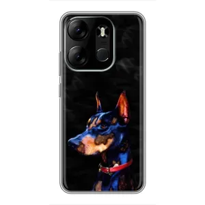 Бампер для Tecno Spark Go 2023 (BF7) с картинкой "Песики" (Собака Мопс)