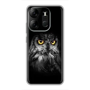 Чохли з принтом СОВИ для Tecno Spark Go 2023 (BF7) (Сова на чорному)