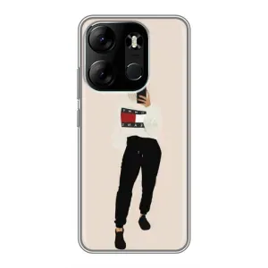 Силіконовый Чохол на Tecno Spark Go 2023 (BF7) з картинкой Модных девушек (Стильна)