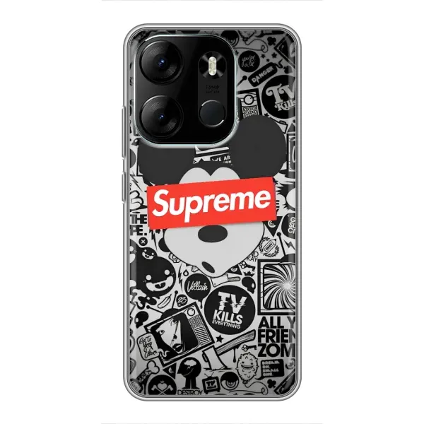 Чехол с рисунком «Supreme Маус» для TECNO Spark Go 2023 (BF7) Чехол с рисунком «Supreme Маус» для TECNO Spark Go 2023 (BF7)