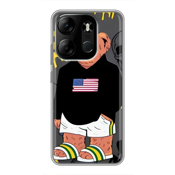 Чехол с рисунком «Teddy USA» для TECNO Spark Go 2023 (BF7) Чехол с рисунком «Teddy USA» для TECNO Spark Go 2023 (BF7)