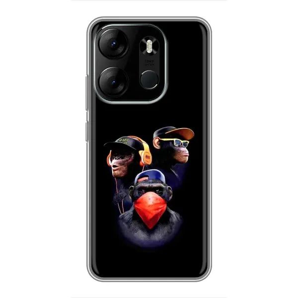 Чехол с рисунком «Три обезьяны» для TECNO Spark Go 2023 (BF7) Чехол с рисунком «Три обезьяны» для TECNO Spark Go 2023 (BF7)