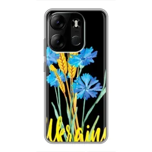 Чохол на Tecno Spark Go 2023 (BF7) (Український дизайн) (Україна в квітах)