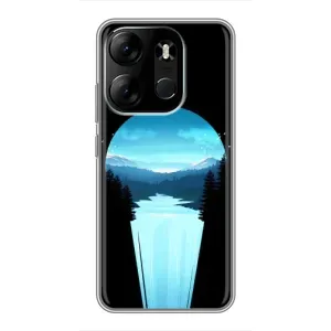 Летний Чехол на Tecno Spark Go 2023 (BF7) (Синий Водопад)
