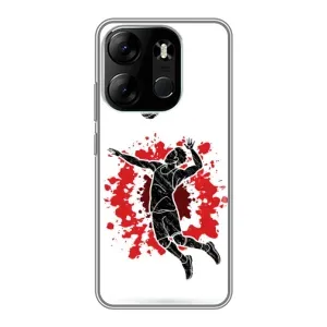 Чохли з прінтом Спортивна тематика для Tecno Spark Go 2023 (BF7) (Волейболіст)