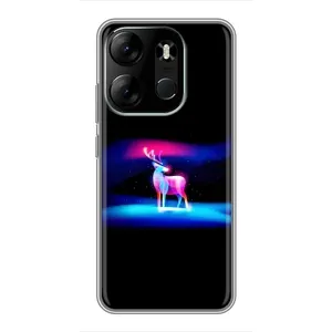 Силіконовий бампер з картинкою звірів для Tecno Spark Go 2023 (BF7) (Яскравий олень)