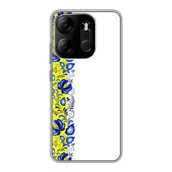 Чехол с рисунком «Желто-синяя вышиванка» для TECNO Spark Go 2023 (BF7) Чехол с рисунком «Желто-синяя вышиванка» для TECNO Spark Go 2023 (BF7)