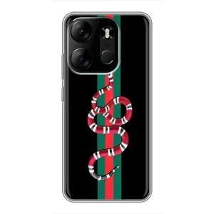 Чохли бренд ГУЧЧІ для Tecno Spark Go 2023 (BF7) (Змій Гуччі)