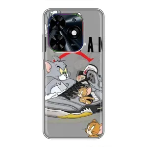 Силиконовый Чехол Nike Air Jordan на Техно Спарк ГО (2024) (Air Jordan)