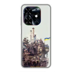 Чехлы на военную тематику для Tecno Spark Go 2024 (BG6) (Азовсталь)