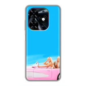 Силиконовый Чехол Барби Фильм на Tecno Spark Go 2024 (BG6) (Барби и Кен)