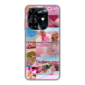 Силиконовый Чехол Барби Фильм на Tecno Spark Go 2024 (BG6) (Барби стиль)