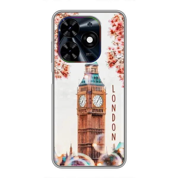 Чехол с рисунком «Часы Лондон» для TECNO Spark Go 2024 (BG6) Чехол с рисунком «Часы Лондон» для TECNO Spark Go 2024 (BG6)
