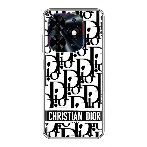 Чехол с рисунком «Christian Dior» для TECNO Spark Go 2024 (BG6) Чехол с рисунком «Christian Dior» для TECNO Spark Go 2024 (BG6)