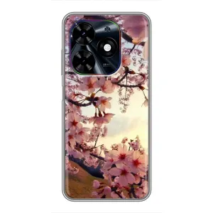 Чехол с принтом САКУРЫ на Tecno Spark Go 2024 (BG6) (Цветущая сакура)