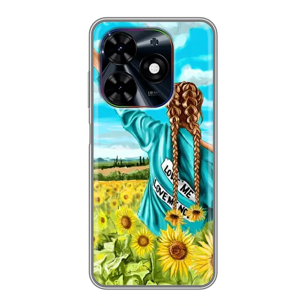 Чехол с рисунком «Девушка на поле» для TECNO Spark Go 2024 (BG6) Чехол с рисунком «Девушка на поле» для TECNO Spark Go 2024 (BG6)
