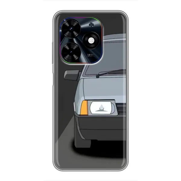 Чехол с рисунком «Девятка» для TECNO Spark Go 2024 (BG6) Чехол с рисунком «Девятка» для TECNO Spark Go 2024 (BG6)