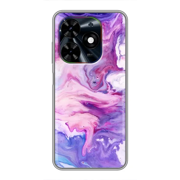 Чехол с рисунком «Фиолетовый мрамор» для TECNO Spark Go 2024 (BG6) Чехол с рисунком «Фиолетовый мрамор» для TECNO Spark Go 2024 (BG6)