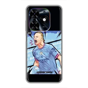 Чехлы с принтом для Tecno Spark Go 2024 (BG6) Футболист (гол Эрлинг Холланд)