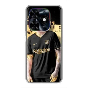 Силиконовый Чехол Tecno Spark Go 2024 (BG6) (Gold Neymar)