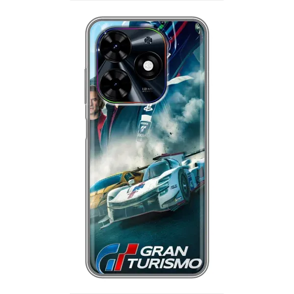Чехол с рисунком «Гонки» для TECNO Spark Go 2024 (BG6)