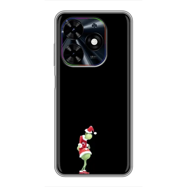 Чехол с рисунком «Гринч на чорном» для TECNO Spark Go 2024 (BG6) Чехол с рисунком «Гринч на чорном» для TECNO Spark Go 2024 (BG6)