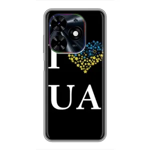 Силиконовый Чехол на Tecno Spark Go 2024 (BG6) (Я-Украина) (I Love UA)