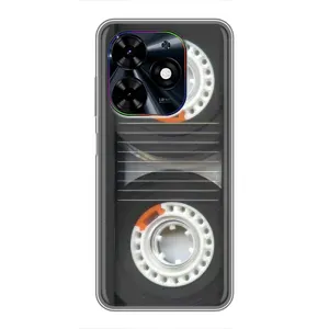 Чехол с Прикольным принтом на Tecno Spark Go 2024 (BG6) (Кассета магнитофона)