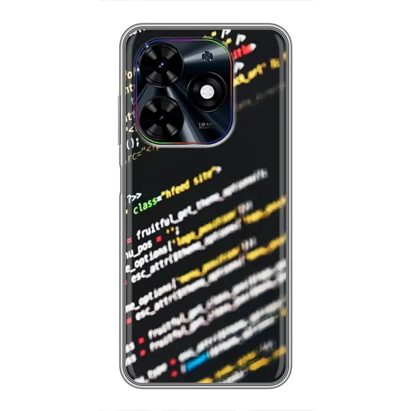 Чехол с рисунком «Код» для TECNO Spark Go 2024 (BG6) Чехол с рисунком «Код» для TECNO Spark Go 2024 (BG6)