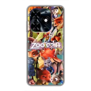 Силиконовый чехол с принтом Зоотрополіс для Tecno Spark Go 2024 (BG6) (Коллаж героев)