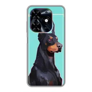 Чехол ДОБЕРМАН для Tecno Spark Go 2024 (BG6) (Король доберман)