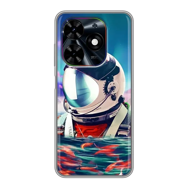 Чехол с рисунком «Космонавт в воде» для TECNO Spark Go 2024 (BG6) Чехол с рисунком «Космонавт в воде» для TECNO Spark Go 2024 (BG6)