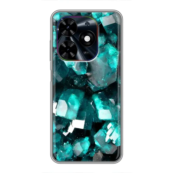 Чехол с рисунком «Кристалы» для TECNO Spark Go 2024 (BG6) Чехол с рисунком «Кристалы» для TECNO Spark Go 2024 (BG6)
