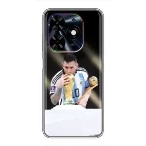 Чехлы Лео Месси Аргентина для Tecno Spark Go 2024 (BG6) (Кубок Мира)