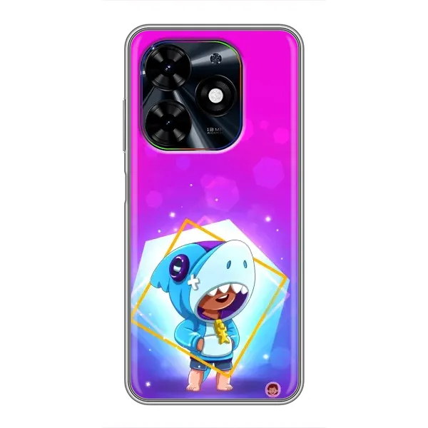 Чехол с рисунком «Леон в костюме Акулы» для TECNO Spark Go 2024 (BG6)