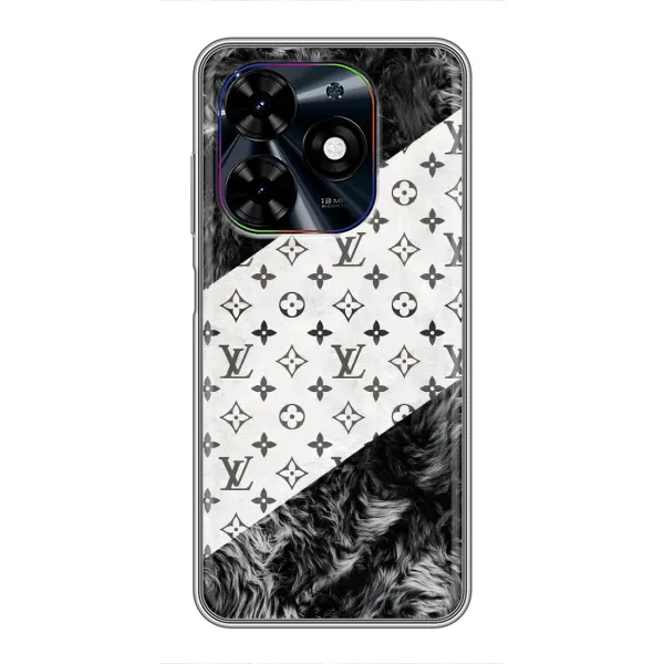 Чехол с рисунком «LV на белом» для TECNO Spark Go 2024 (BG6)