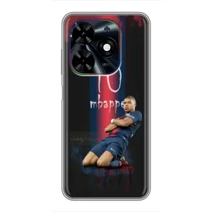 Чехол (TPU) с Футболистом на Tecno Spark Go 2024 (BG6) (MBAPPE 10)