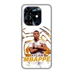 Чехол (TPU) с Футболистом на Tecno Spark Go 2024 (BG6) (Мбаппе Реал)