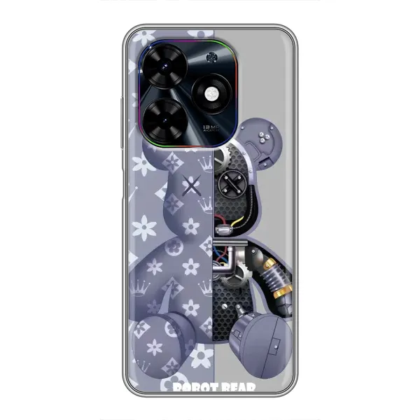 Чехол с рисунком «Медведь Louis Vuitton» для TECNO Spark Go 2024 (BG6)