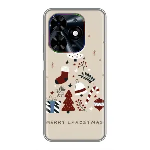 Чехол Санта Клаус для Tecno Spark Go 2024 (BG6) (Merry Christmas)