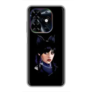 Чехлы с принтом Уэнсдей на Tecno Spark Go 2024 (BG6) (Милая Уэнсдей)
