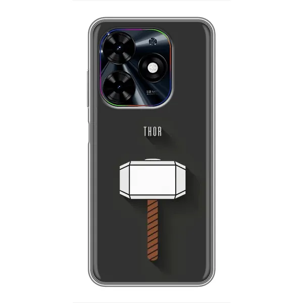 Чехол с рисунком «Молот Тора» для TECNO Spark Go 2024 (BG6)