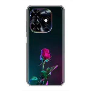 Чехлы с принтом Розочки для Tecno Spark Go 2024 (BG6) (Ночная роза)