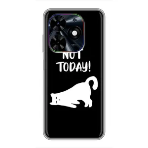 Бампер с изображением Котиков для Техно Спарк ГО (2024) (Not Today)